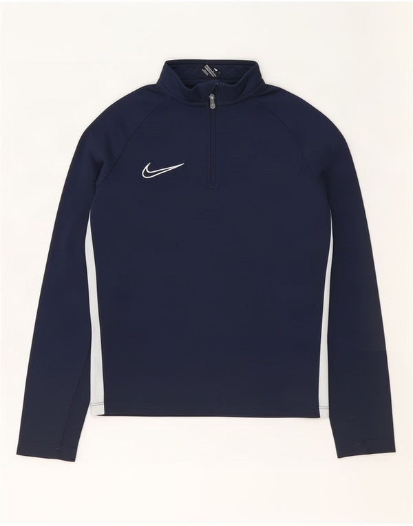 Nike Boys Dri Fit Pullover Træningsdragt Top 8-9 år Lille marineblå