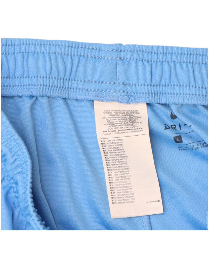 Nike Herre Dri Fit sportsshorts store blå polyester