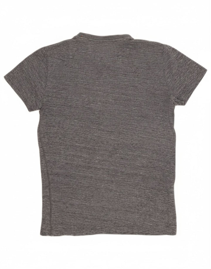 SUPERDRY Mens Graphic T-Shirt Top XS Grey Cotton