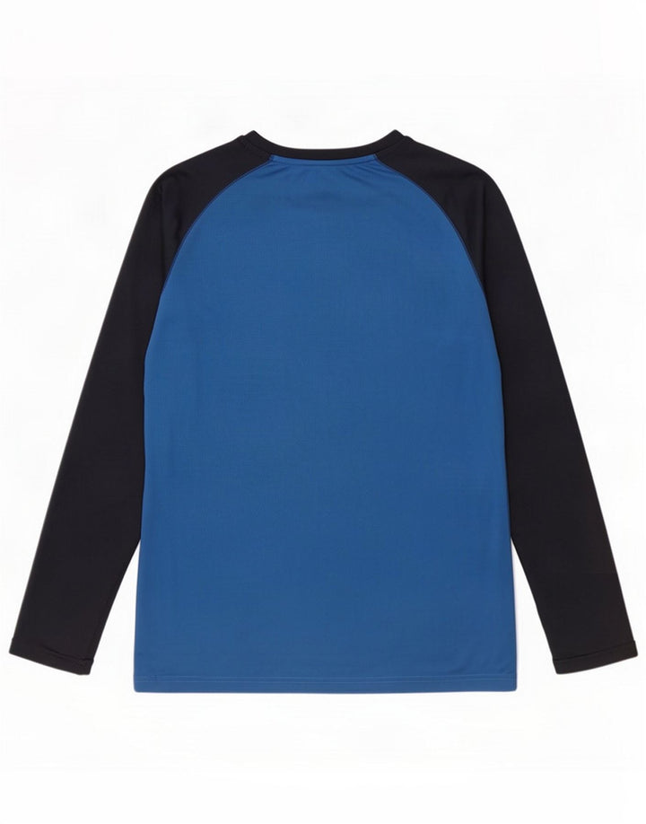 Mountain Warehouse Herre IsoCool Top Langærmet Medium Blue Colourblock