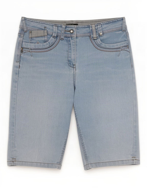 M&Co Dame denim Shorts UK 12 Medium W30 Blå Bomuld