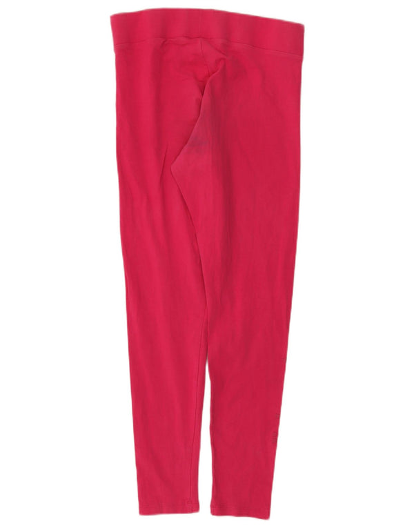 Adidas Dame Leggings UK 16 Large Pink Bomuld