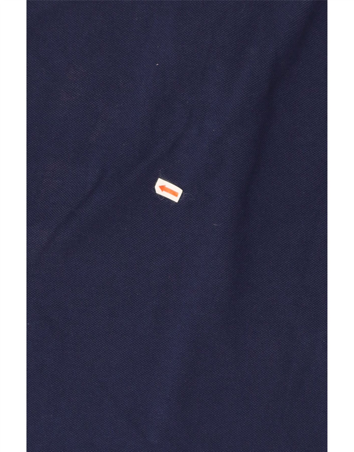 KAPPA Mens Long Sleeve Polo Shirt Large Navy Blue Cotton