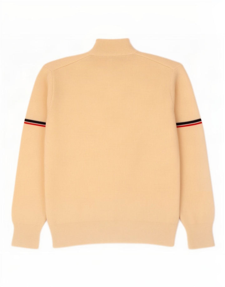 Cagi Dame Turtle Neck Jumper Sweater UK 16 Large Beige Virgin Wool