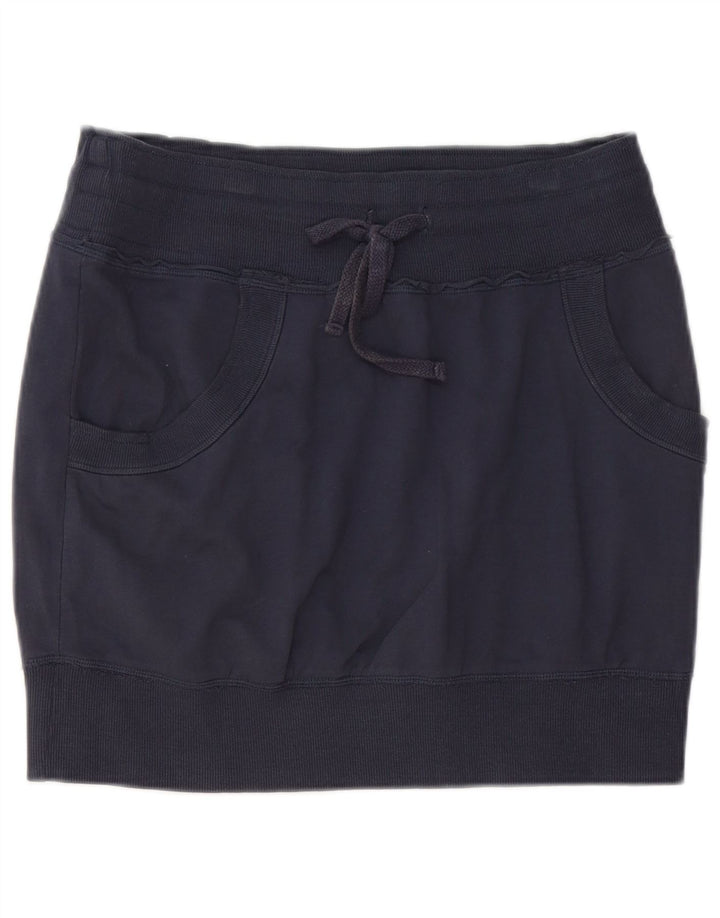 Benetton Dame Mini Nederdel W32 Stor Marineblå