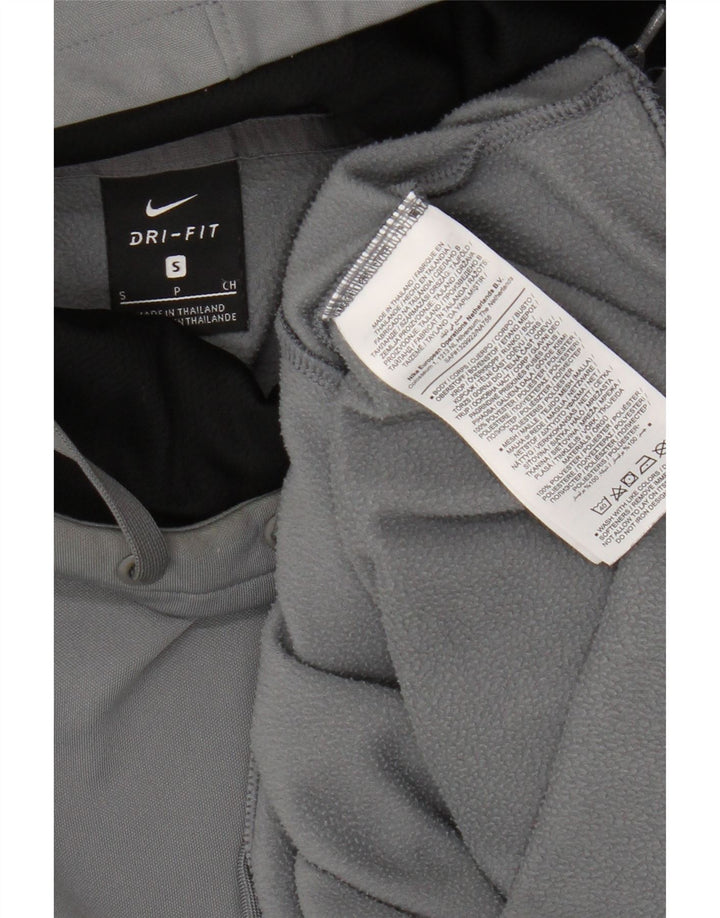 Nike Dri Fit hættetrøje til mænd, lille grå farveblok polyester