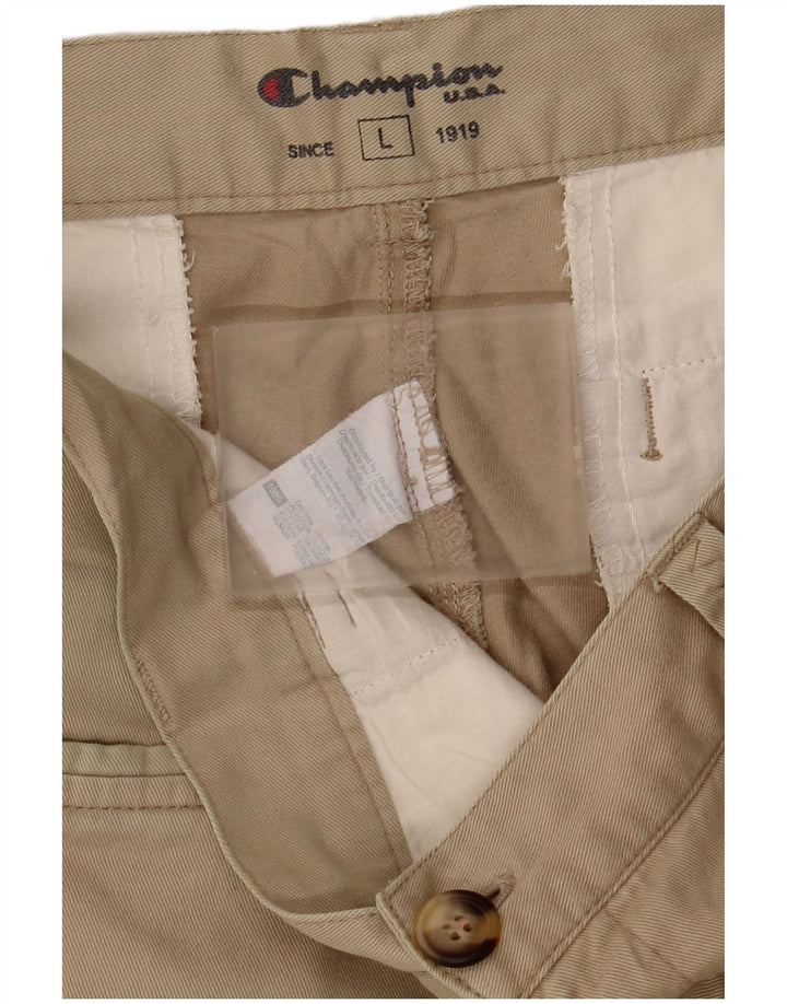 Champion Herre Cargo Shorts Large W36 Beige Bomuld