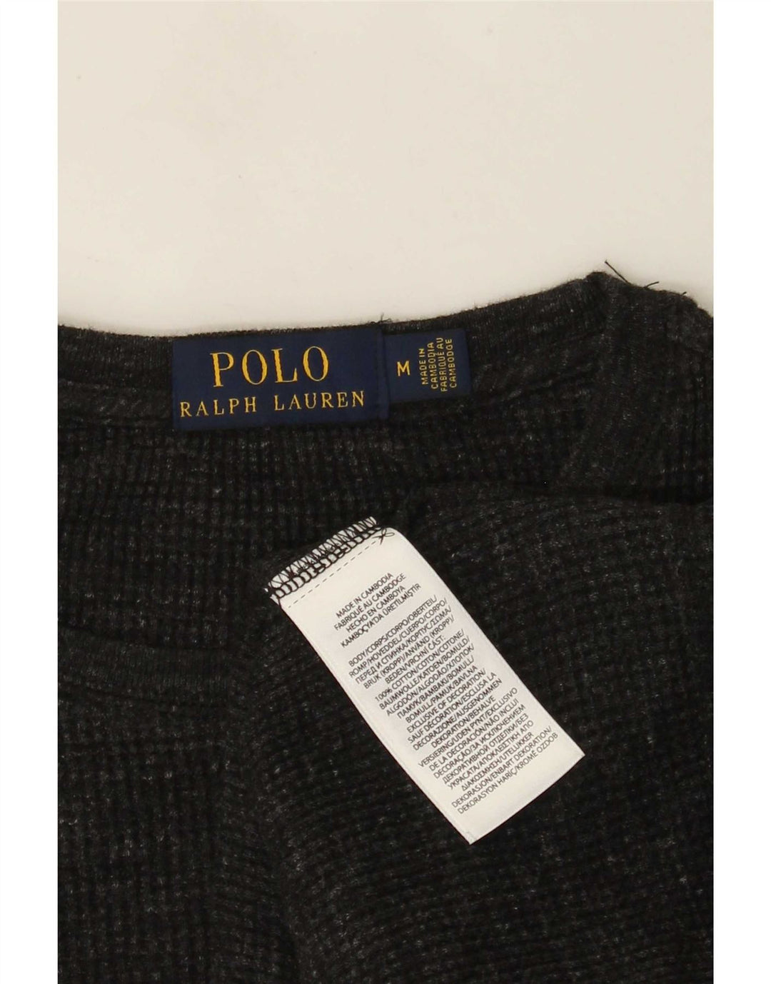 Polo Ralph Lauren Herre Top Langærmet Medium Grey Flecked Bomuld