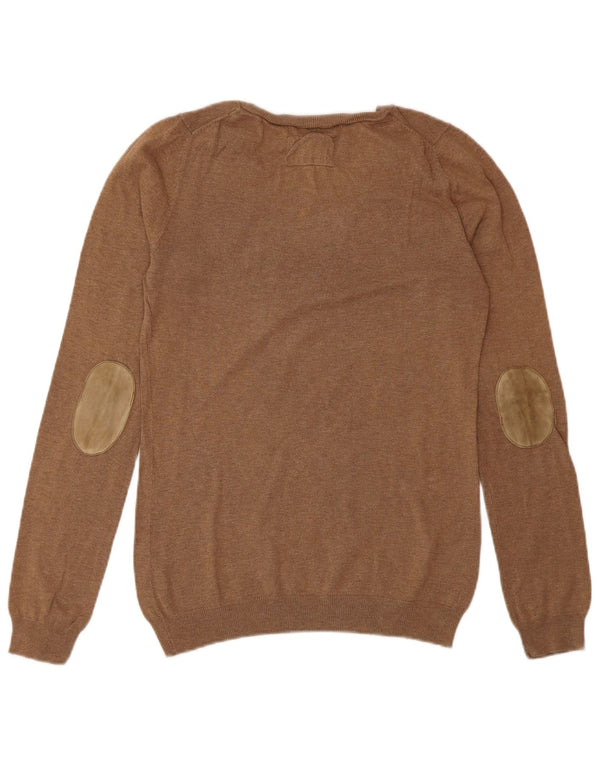 Massimo Dutti Dame Jumper Sweater UK 12 Medium Brun
