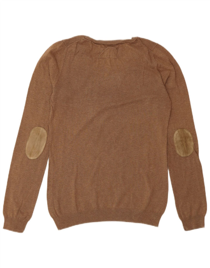 Massimo Dutti Dame Jumper Sweater UK 12 Medium Brun