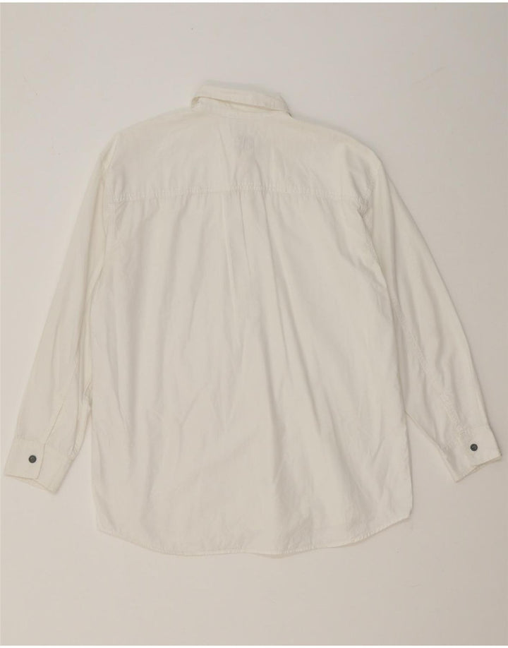 CALVIN KLEIN JEANS Mens Shirt Large White Vintage Calvin Klein Jeans and Second-Hand Calvin Klein Jeans from Messina Hembry 