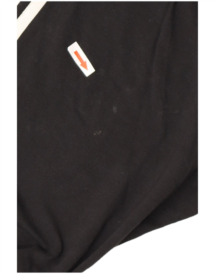 Adidas Dame Leggings UK 14 Medium Sort Stribet Bomuld