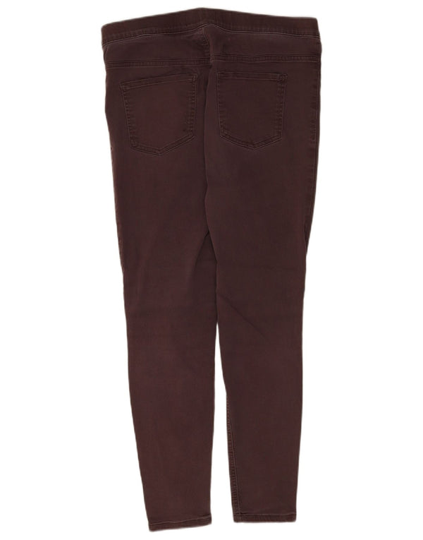 Marks & Spencer Dame Crop Jegging Jeans UK 14 Large W34 L25 Brun Bomuld