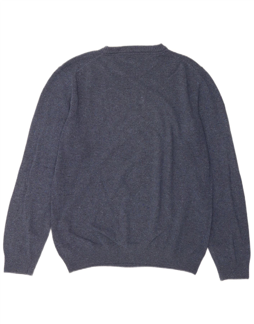 Gant Herre Crew Neck Jumper Sweater Large Blue Flecked Uld