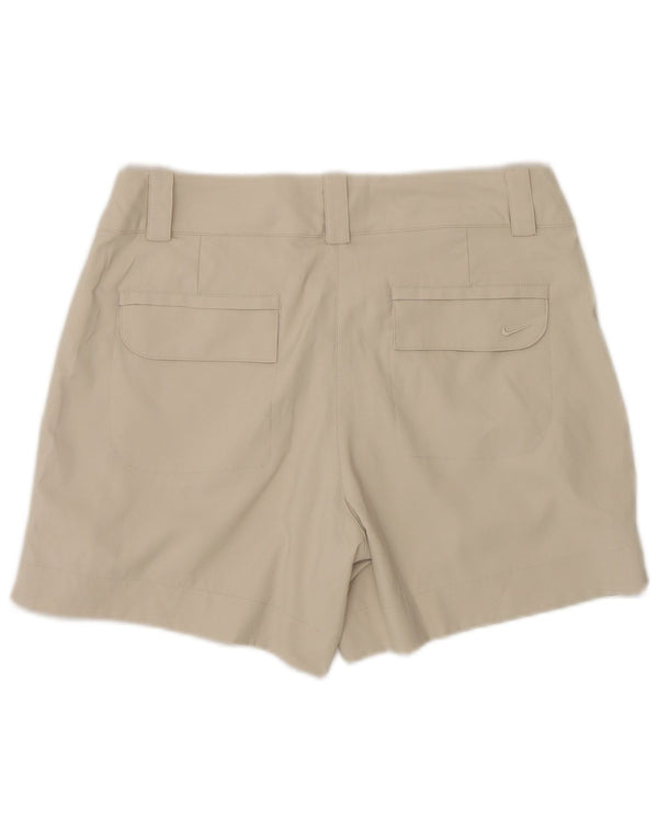Nike Herre Dri Fit Chino Shorts UK 8 Small W30 Beige Polyester