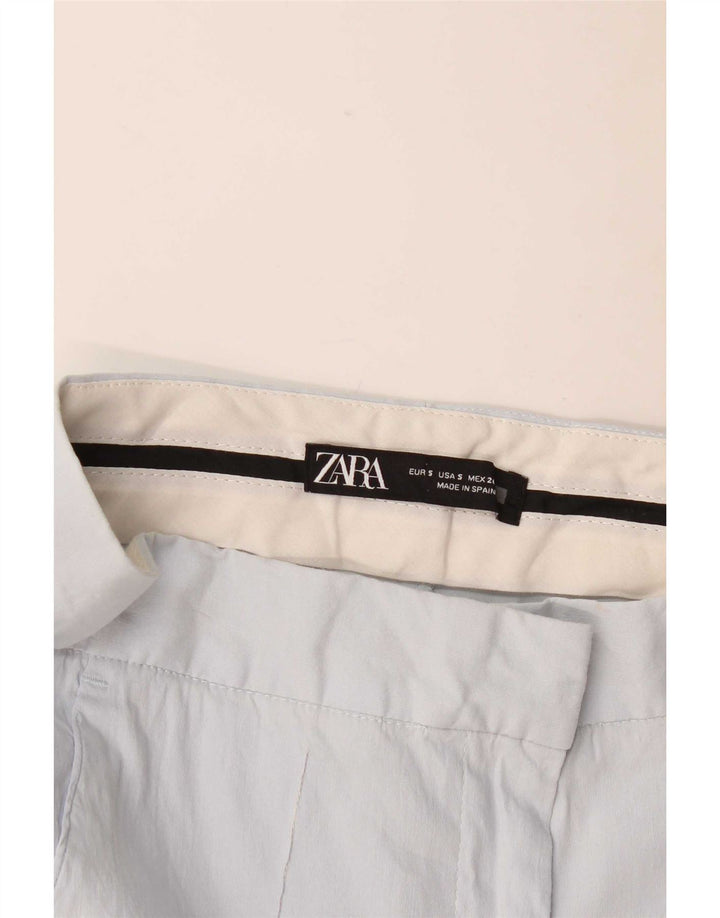 Zara Dame Capri Bukser Small W26 L17 Blå