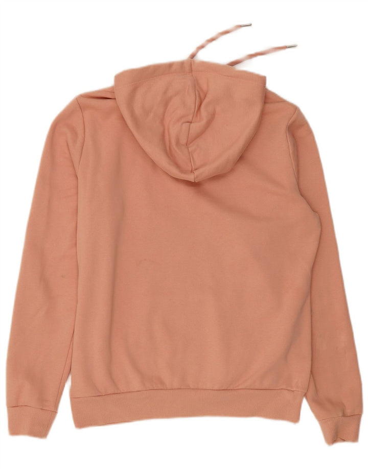 Puma Graphic Hoodie Jumper UK 12 Medium Pink Polyester