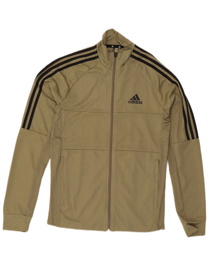 ADIDAS Aeroready træningsjakke til mænd, lille Khaki Polyester