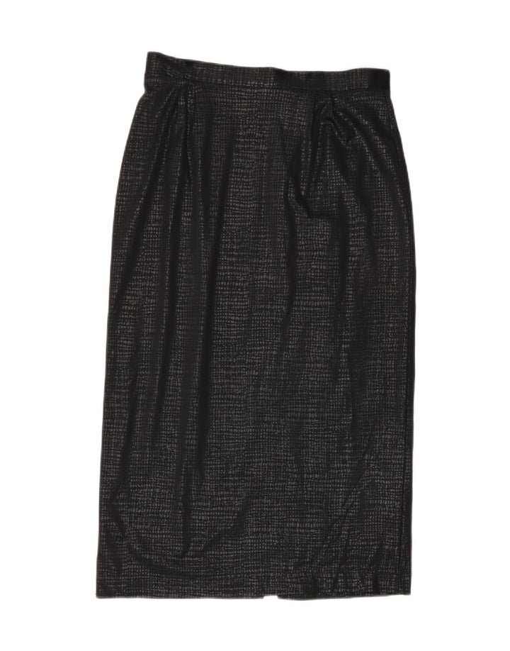 C & A Womens Pencil Skirt EU 40 Medium W28 Black Polyester Vintage C & A and Second-Hand C & A from Messina Hembry 