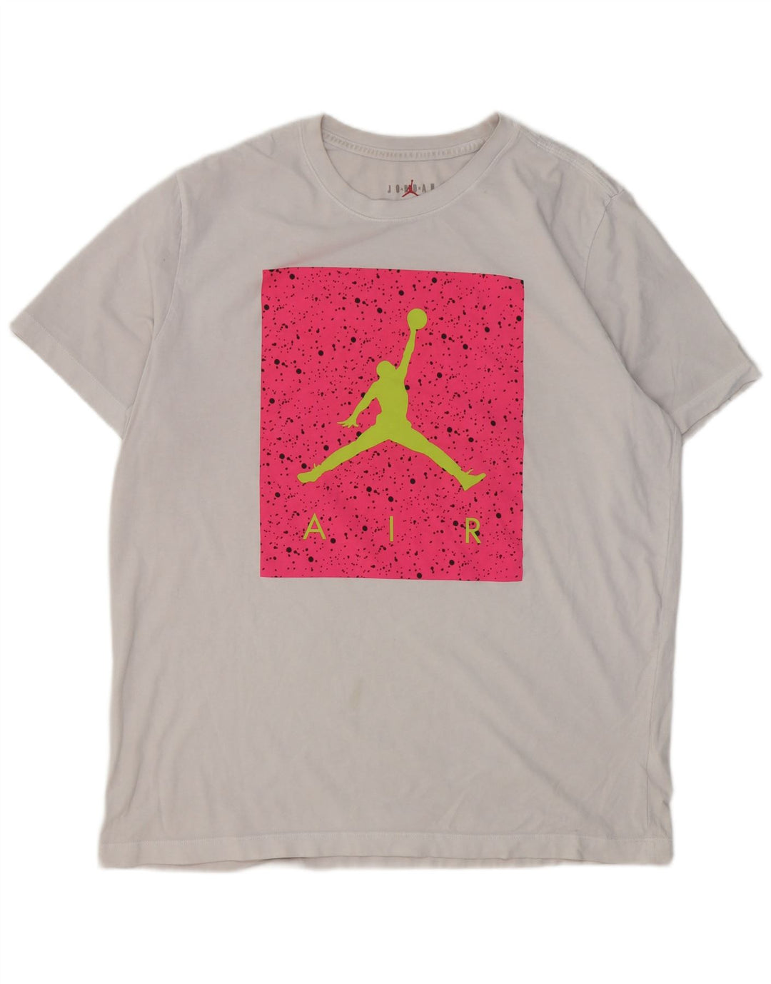 Jordan Herre Grafisk T-Shirt Top XL Hvid Bomuld