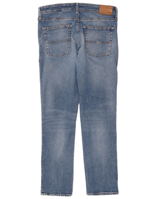 Tommy Hilfiger Herre Slim Jeans W34 L32 Blå Bomuld