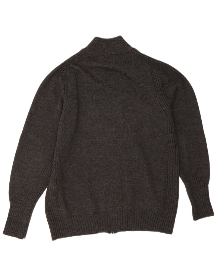 Trussardi Jeans Herre Cardigan Sweater Stor Grå Uld