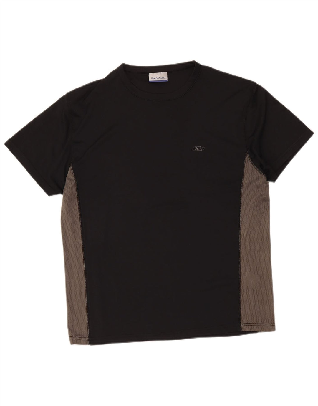 Reebok Herre T-Shirt Top Medium Sort Colourblock