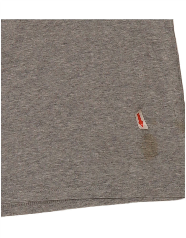 Nike Herre Dri Fit grafisk T-shirt top lille grå bomuld