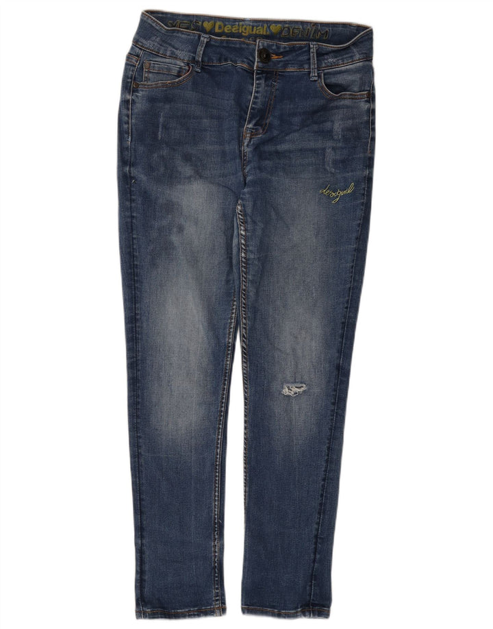 Desigual Dame Skinny Jeans W28 L27 Blå