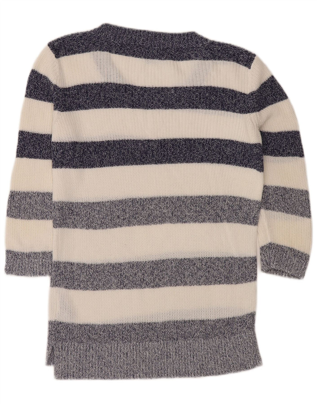 TOMMY HILFIGER Dame Boat Neck Jumper Sweater UK 14 Medium Navy Blue