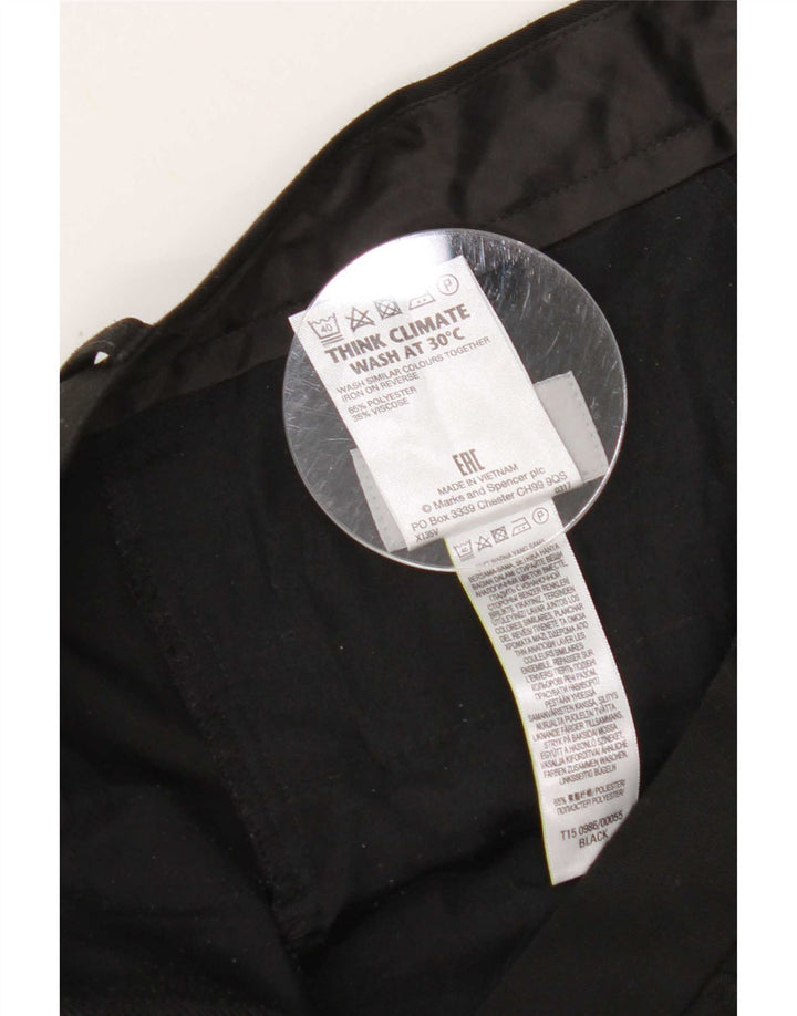 Marks & Spencer Herre Regular Casual Bukser W36 L31 Sort Polyester