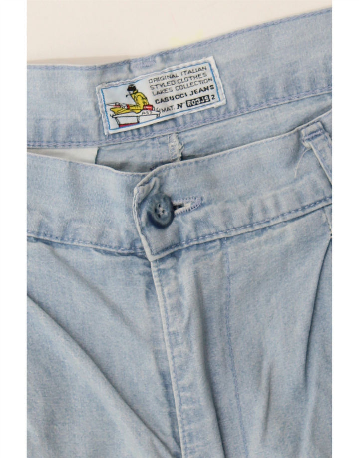 CASUCCI Womens High Waist Chino Shorts W28 Medium  Blue Vintage Casucci and Second-Hand Casucci from Messina Hembry 