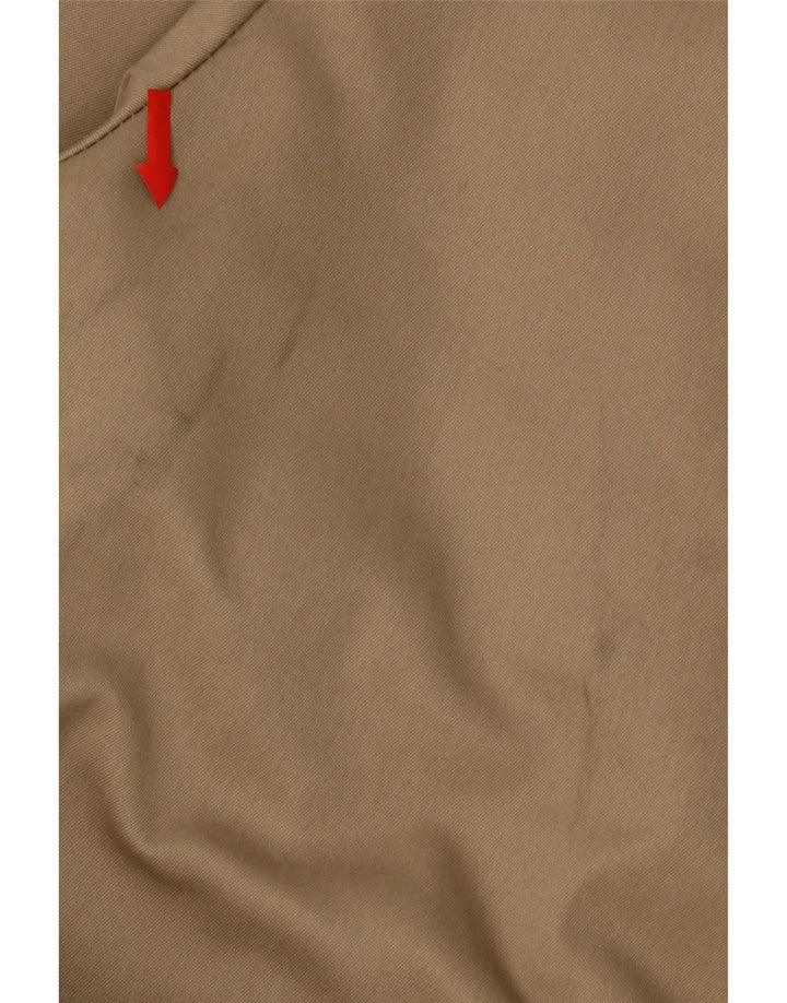 Vintage Herre Overfrakke IT 56 3XL Beige Polyester