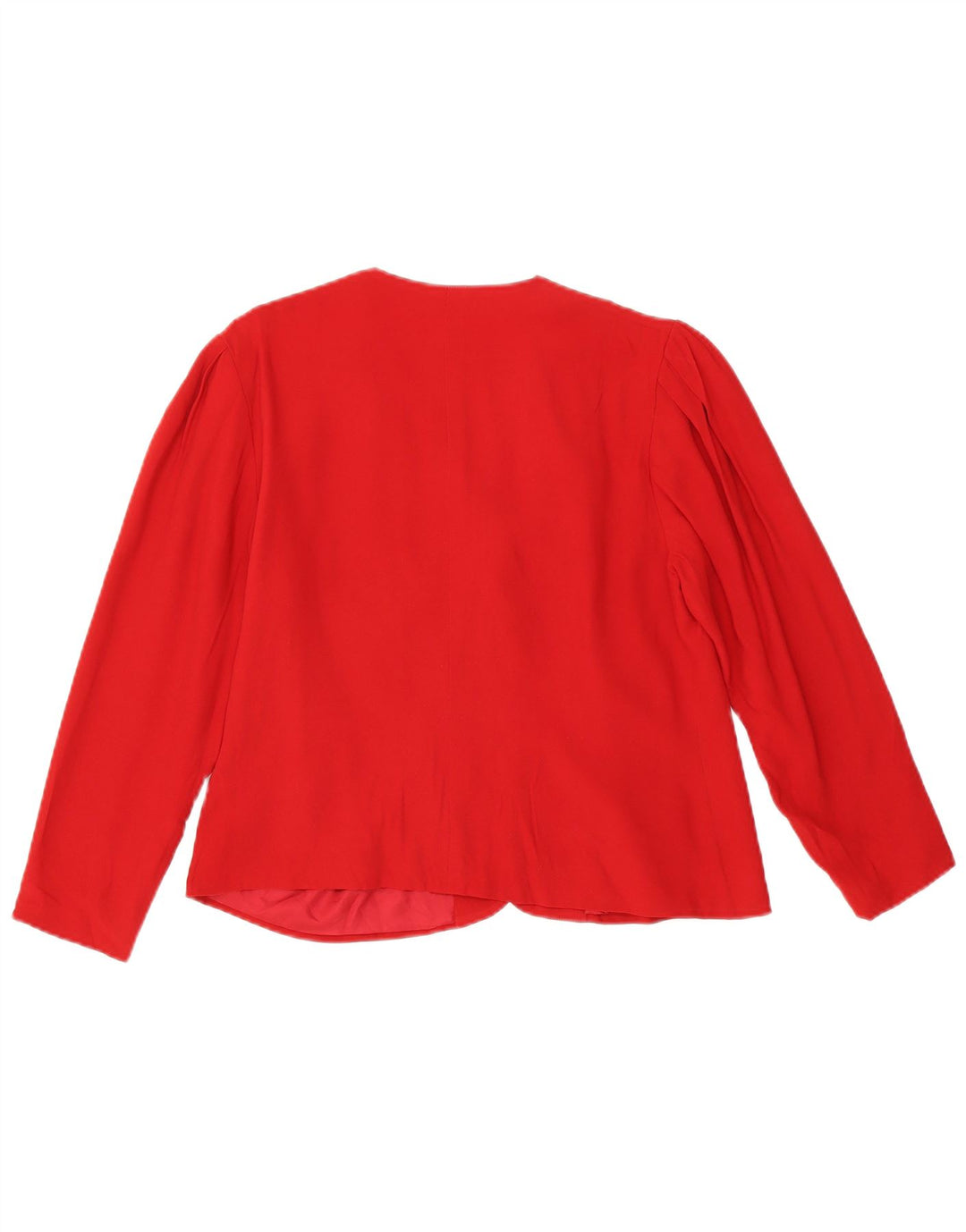 VINTAGE Dame 3-knaps blazerjakke UK 12 Medium Rød