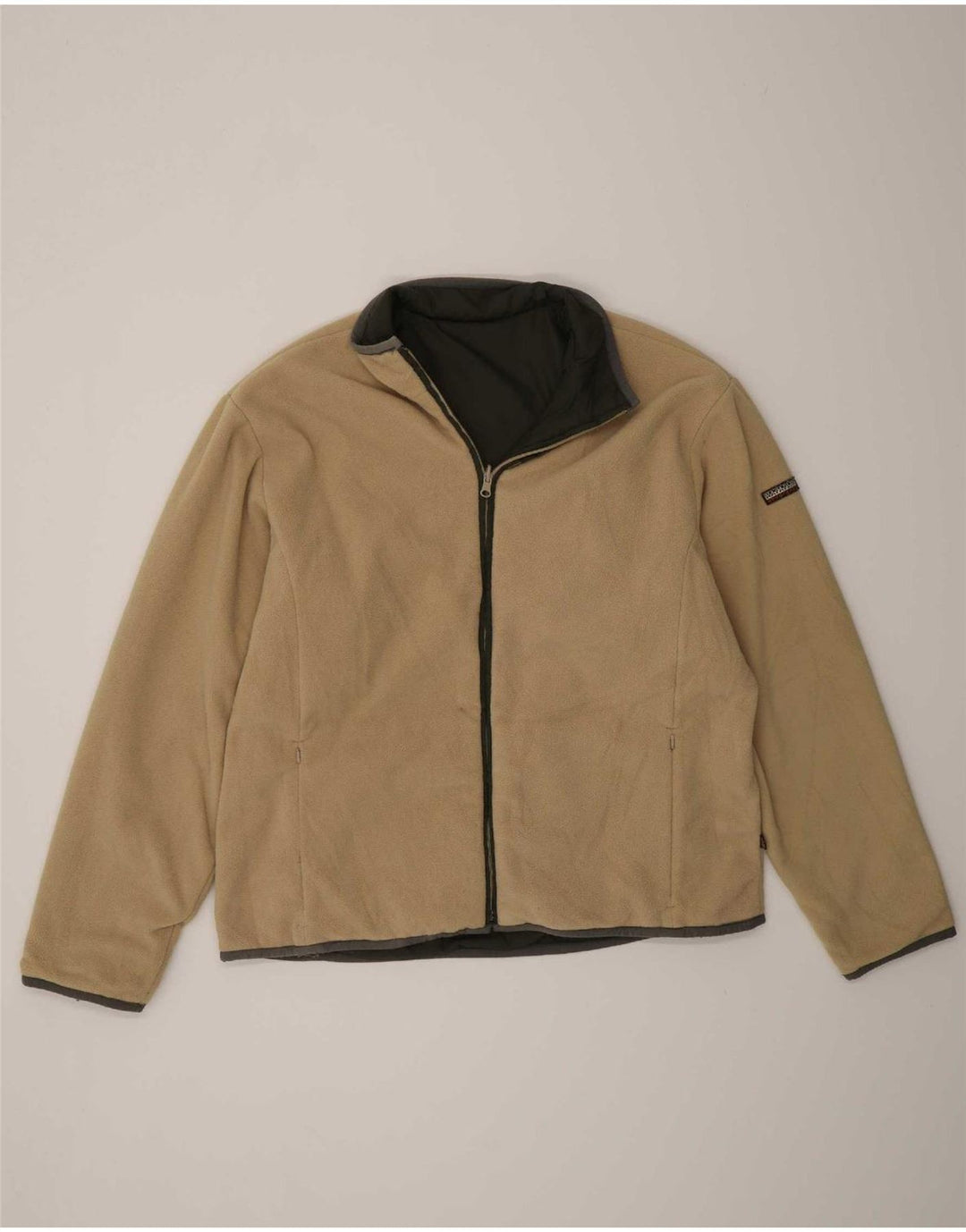 Napapijri Herre Geographic Reversible Jacket UK 40 Large Khaki