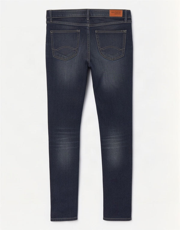 Tommy Hilfiger Dame Skinny Jeans W32 L30 Marineblå Bomuld