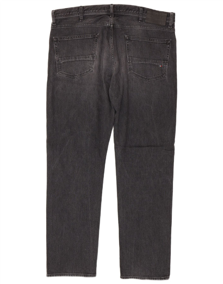 Tommy Hilfiger Straight Jeans til mænd W38 L32 Grå Bomuld