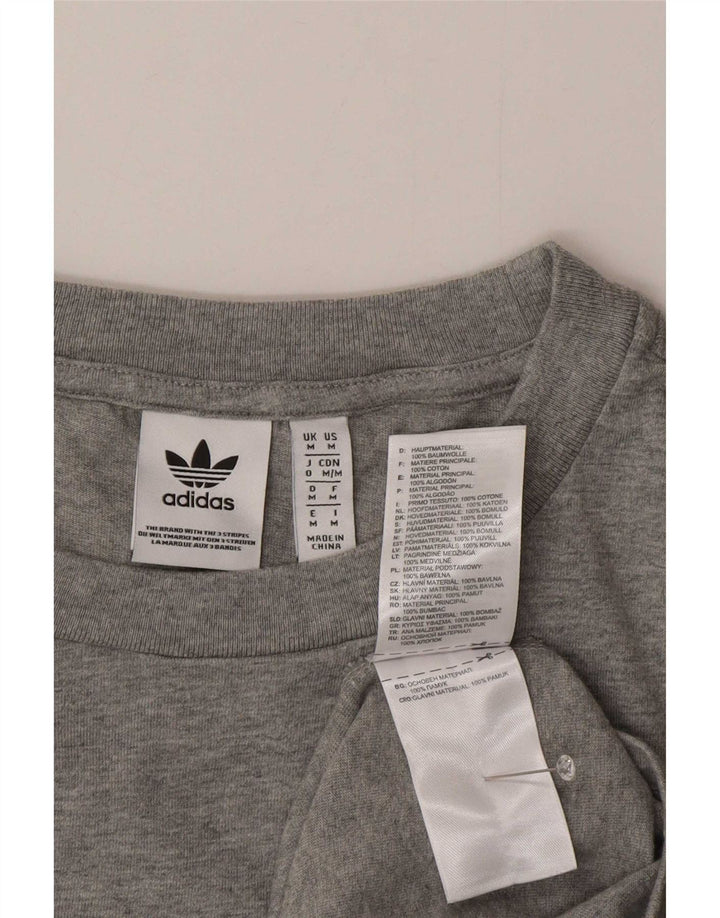 Adidas Herre Top Langærmet Medium Grey Bomuld