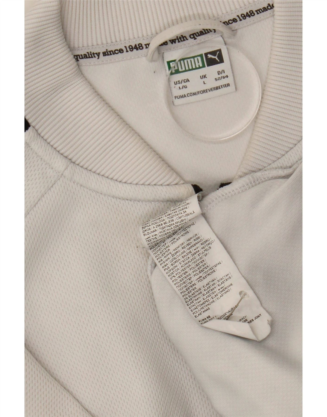 Puma Herre grafisk træningsdragt Topjakke Stor hvid polyester