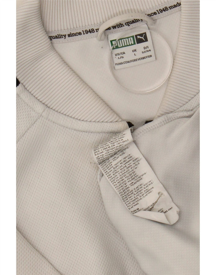 Puma Herre grafisk træningsdragt Topjakke Stor hvid polyester