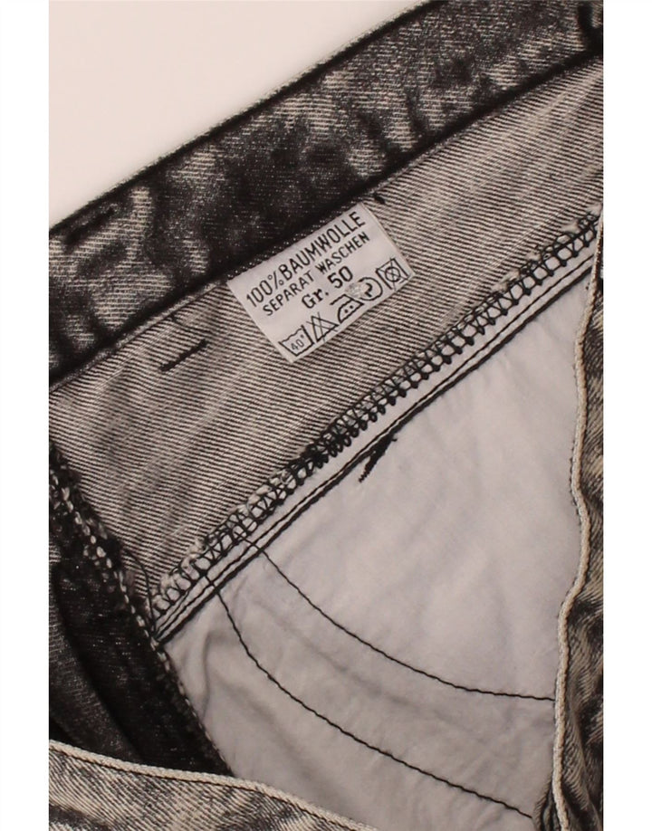 VINTAGE Mens Slim Jeans IT 50 Large W32 L30 Grey Cotton Vintage Vintage and Second-Hand Vintage from Messina Hembry 