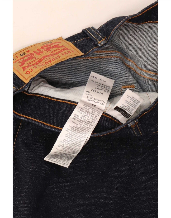 Levi's herre 541 lige jeans W38 L32 marineblå bomuld