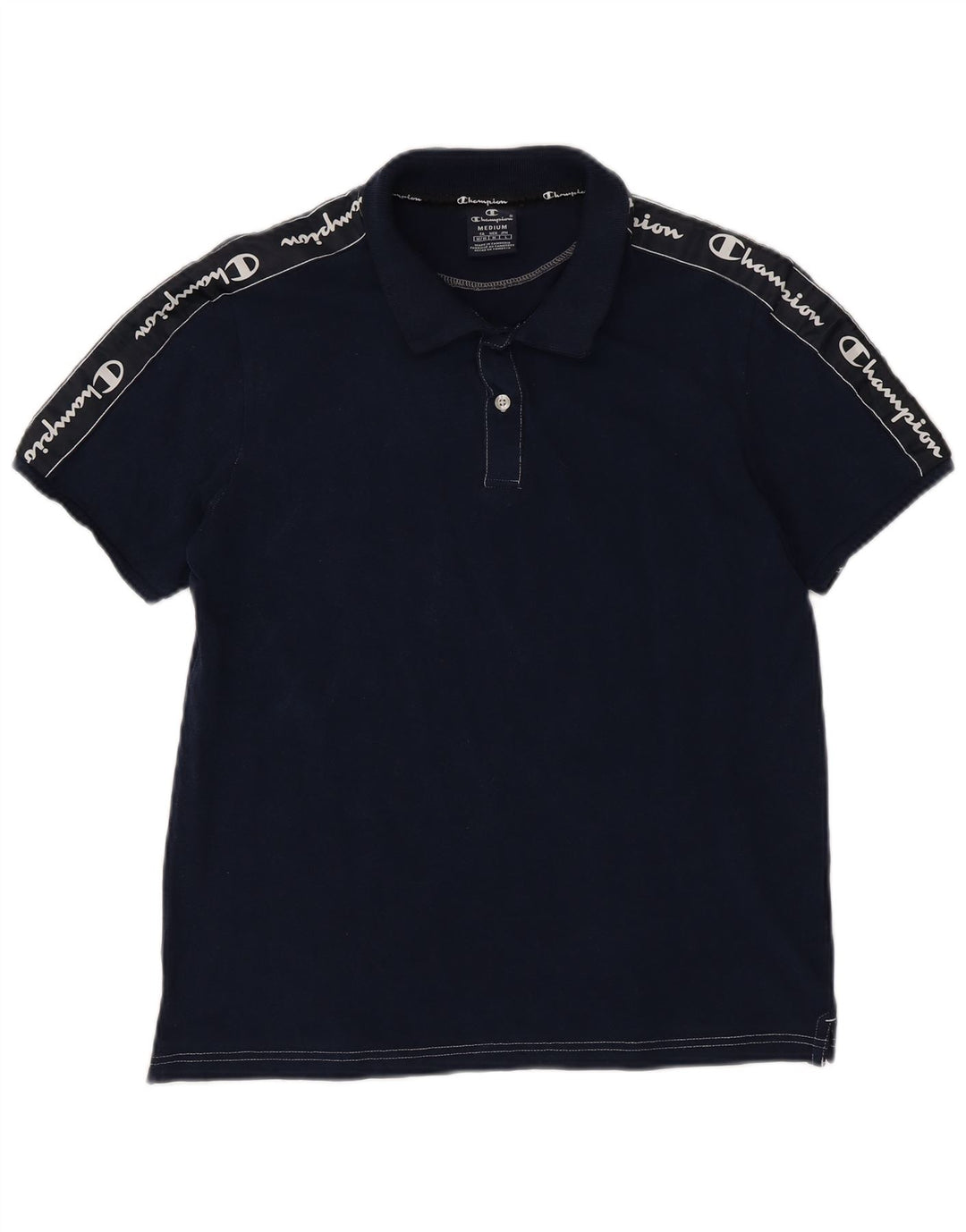 CHAMPION Grafisk poloshirt til mænd Medium marineblå bomuld