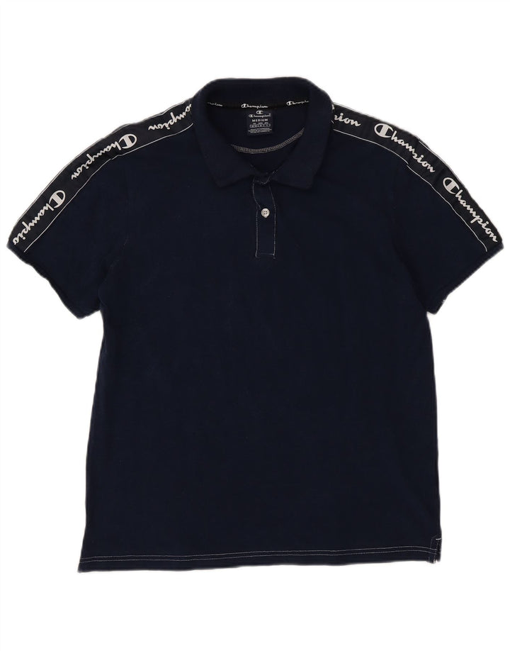 CHAMPION Grafisk poloshirt til mænd Medium marineblå bomuld