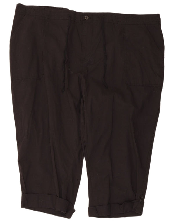 Marks & Spencer Womens Autograph Bermuda Shorts UK 28 6XL W52 L22 Black