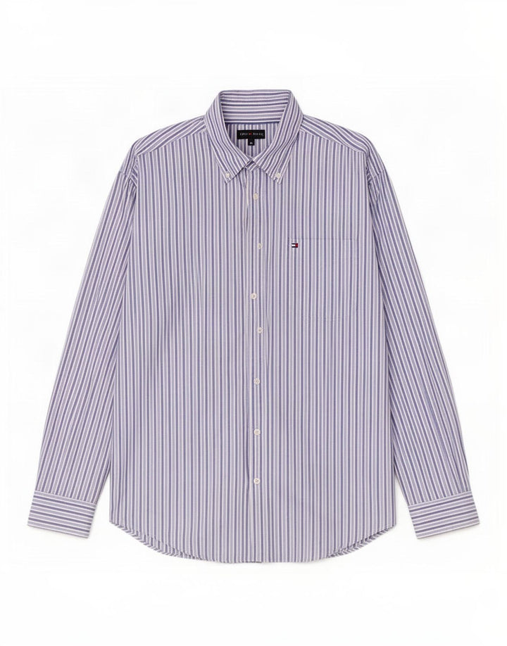 Tommy Hilfiger Herreskjorte Medium Blue Pinstripe