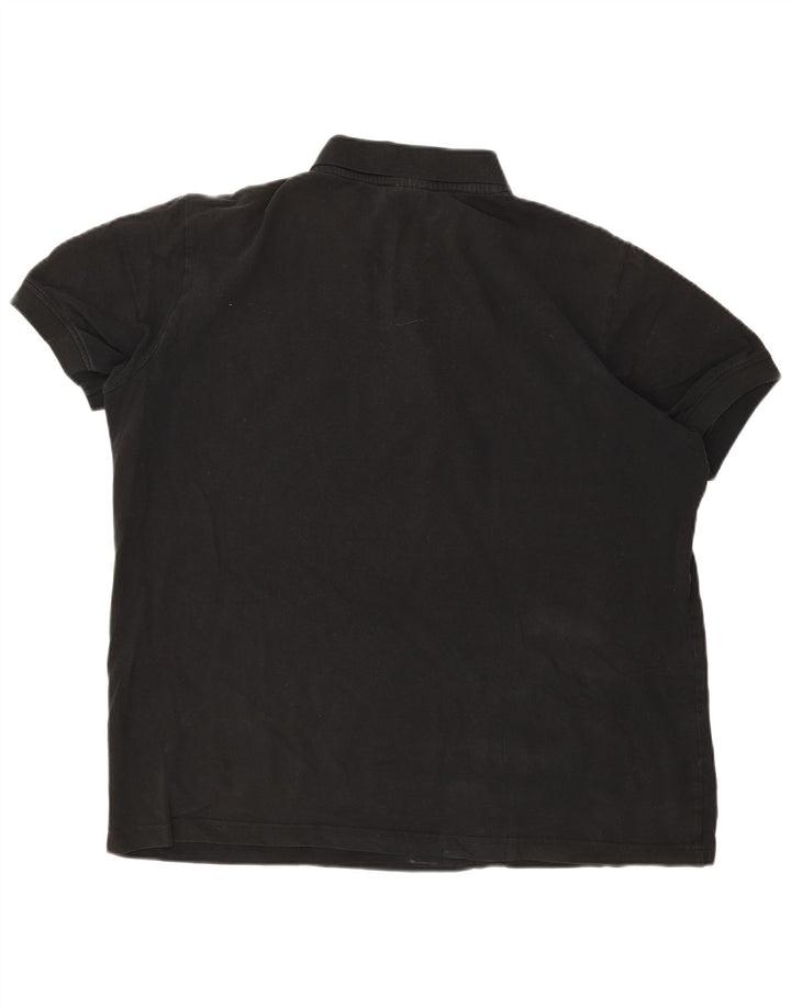 KAPPA Poloshirt til mænd 2XL sort bomuld