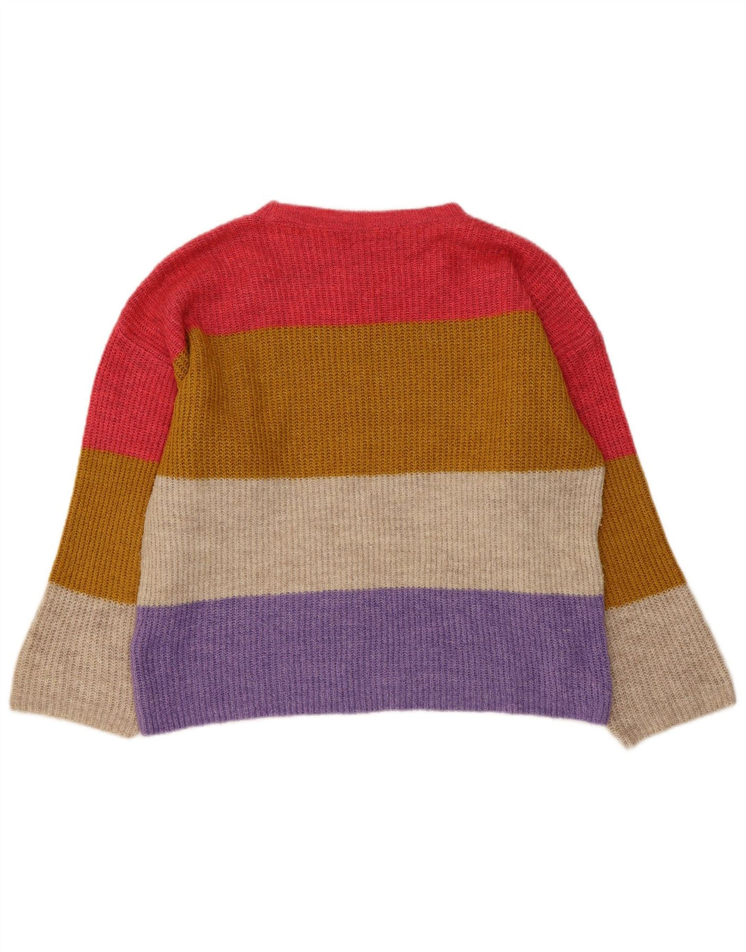 Marks & Spencer Dame Boat Neck Jumper Sweater UK 14 Medium Flerfarvet