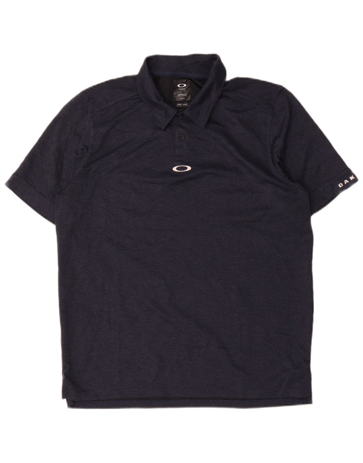 Oakley Herre Regular Fit Polo Shirt Large Navy Blue