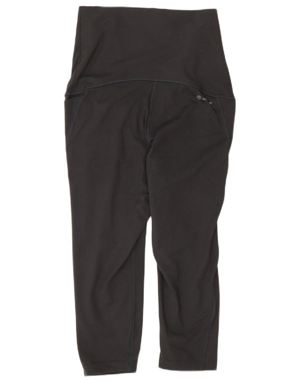 Adidas Capri Leggings til kvinder, DK 12/14 medium sort polyester